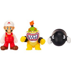 DTC New Super Mario Bros U Micro Land Mario de Fogo / Bowser Jr. / Bullet Bill