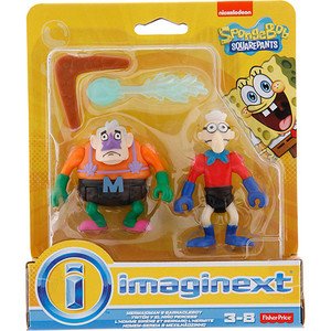 Fisher-Price Imaginext Bob Esponja Homem Sereia e Mexilhãozinho