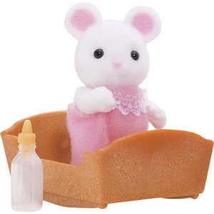 Gulliver Sylvanian Families Bebê Rato Branco