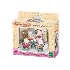 Gulliver Sylvanian Families Família Coelho Mesa e Cadeiras Ornamentais