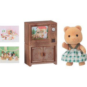 Gulliver Sylvanian Families Irmã Urso com TV