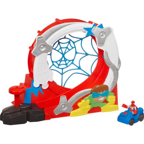 Hasbro Marvel Playskool Heroes Homem Aranha Adventures Stuntacular Speed Loop