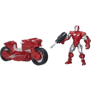 Hasbro Marvel Super Hero Mashers Homem de Ferro com Moto Fantástica