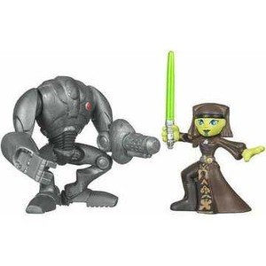 Hasbro Star Wars Galactic Heroes Super Battle Droid e Luminara Unduli